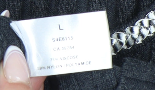 Precis Women's Grey Cardigan L Knit Long Sleeve