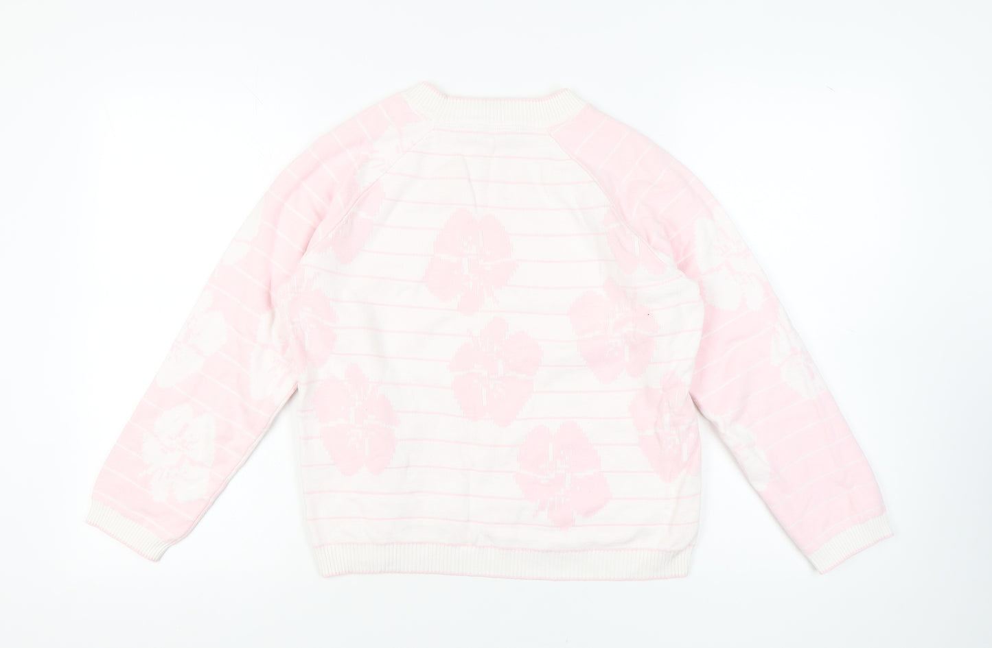 Crew Clothing Women’s Pink Floral Pullover Jumper Size 12