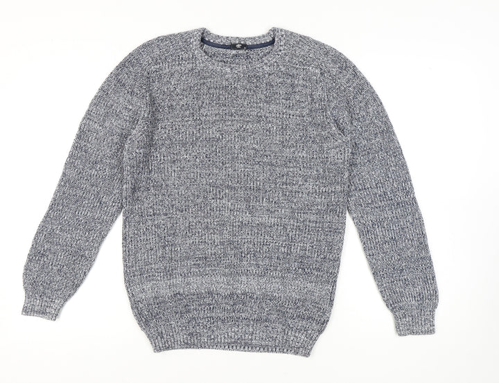 Cotton Traders Men's M Blue Knit Pullover Jumper
