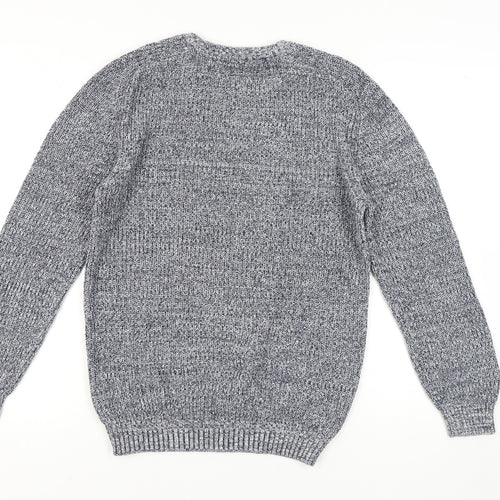 Cotton Traders Men's M Blue Knit Pullover Jumper