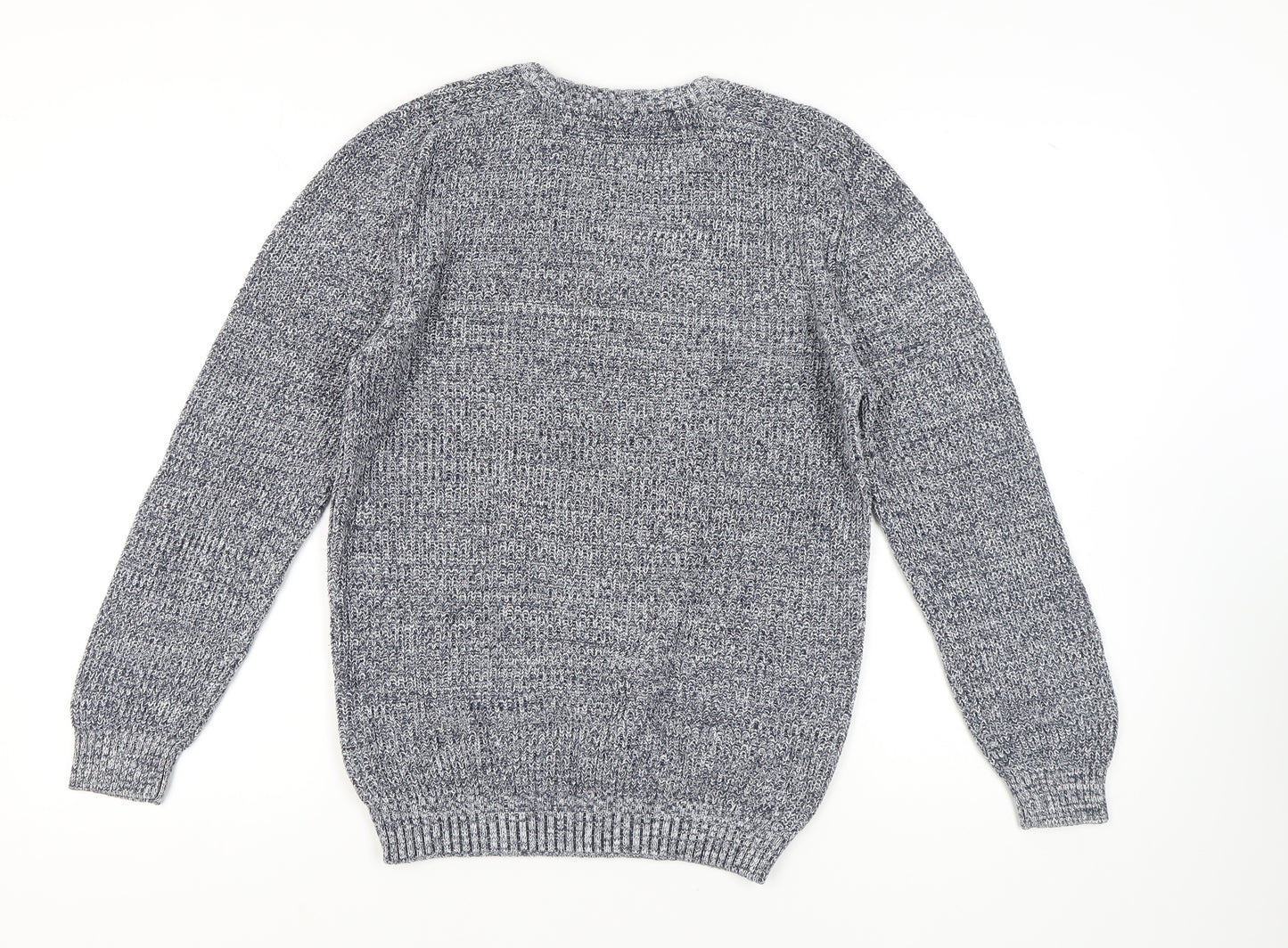 Cotton Traders Men's M Blue Knit Pullover Jumper