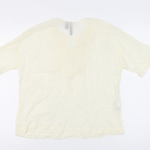 Mango Women's Ivory Tunic Blouse, Size M, Casual