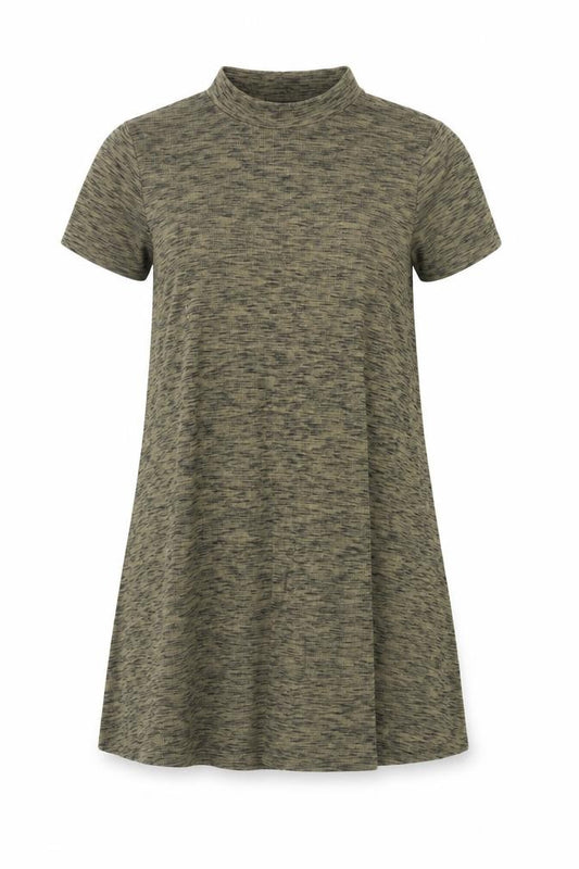 Front view of New Look Women's Green T-Shirt Dress, size 10, Casual