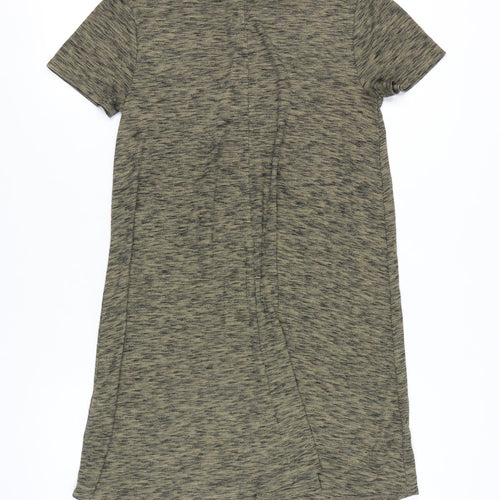 New Look Women's Green T-Shirt Dress Size 10 Casual