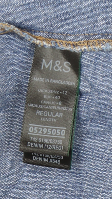 Marks and Spencer Women's Blue Denim Dress Size 12