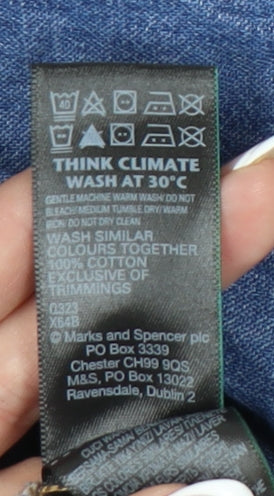 Marks and Spencer Women's Blue Denim Dress Size 12