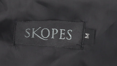 Skopes Men's Black Check Waistcoat M Formal