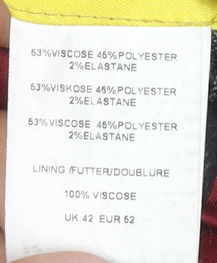 Holland Esq. Men's Grey Check Blazer, Size 42