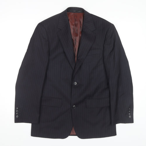 Charlton Gray Men's Blue Pinstripe Blazer Size 36