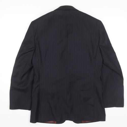 Charlton Gray Men's Blue Pinstripe Blazer Size 36