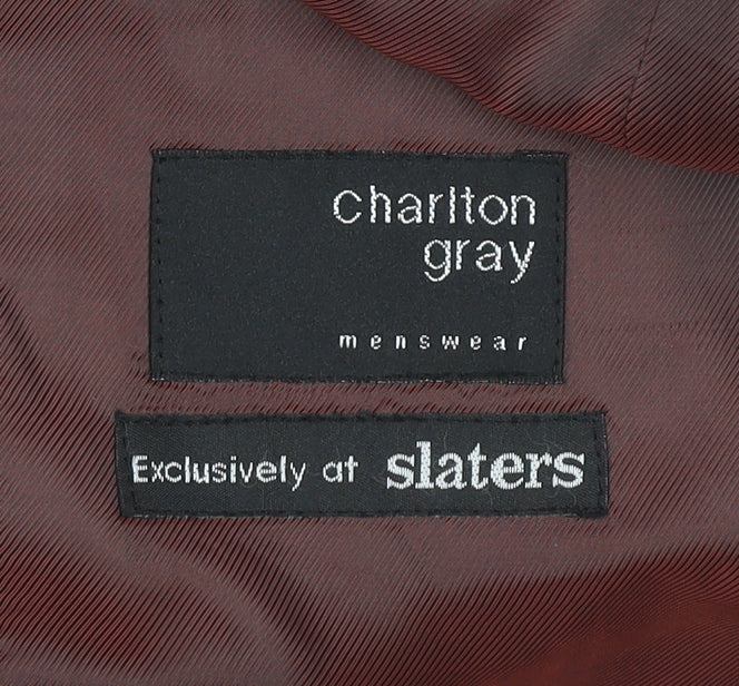 Charlton Gray Men's Blue Pinstripe Blazer Size 36