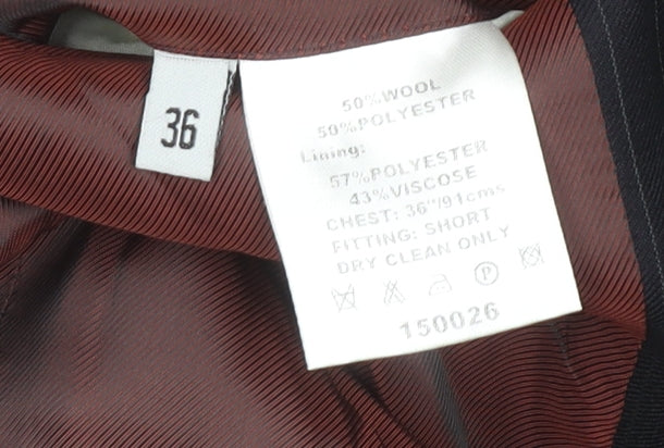 Charlton Gray Men's Blue Pinstripe Blazer Size 36