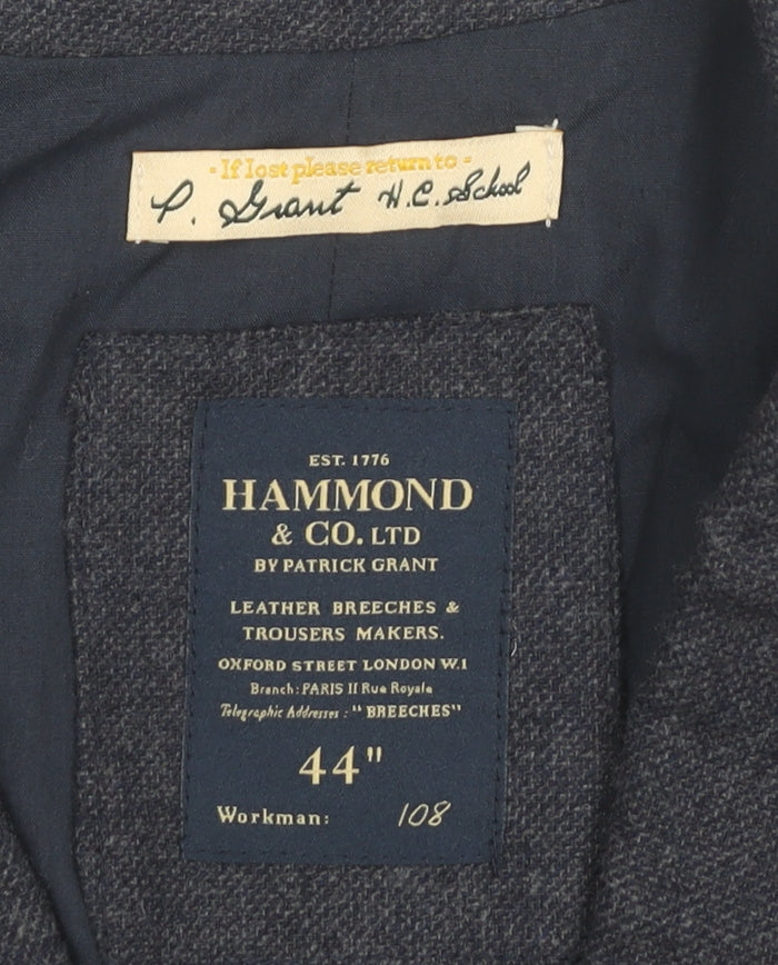 Hammond & Co. Men's Blue Wool Waistcoat Size 44