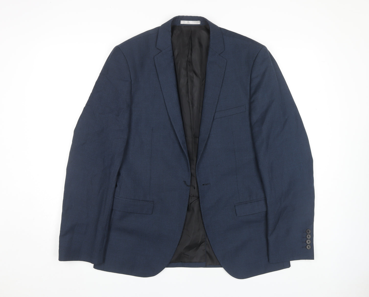 Burton Menswear Blue Slim Fit Blazer for Men 38R