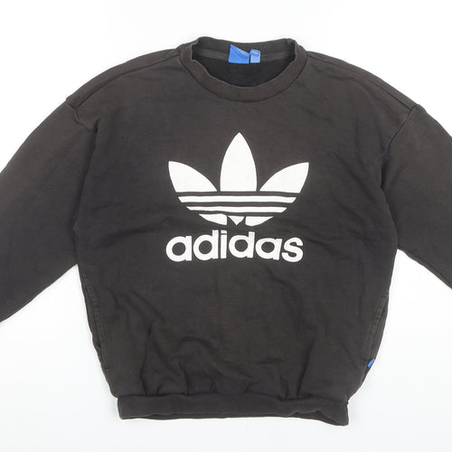 Adidas Women's Black Pullover Sweatshirt Size 8