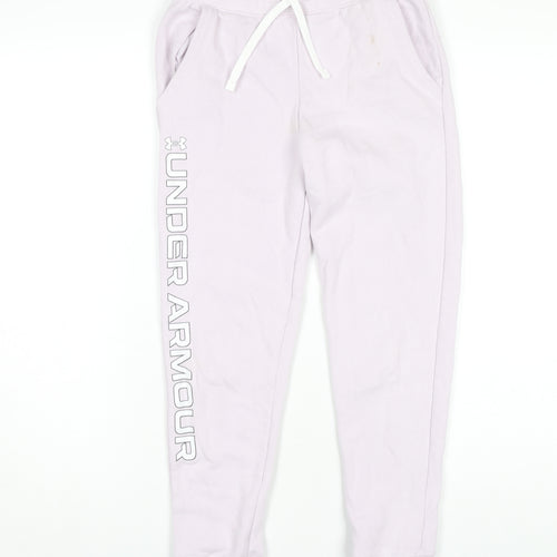 Under Armour Girls Pink Jogger Trousers Size M