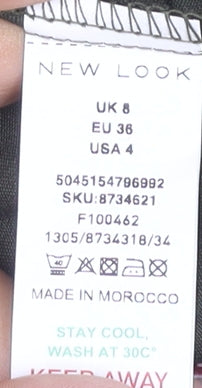 New Look Women's Green Long Straight Skirt, Size 8