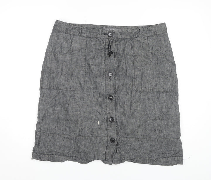 Laura Ashley Women's Grey Pencil Skirt Size 18