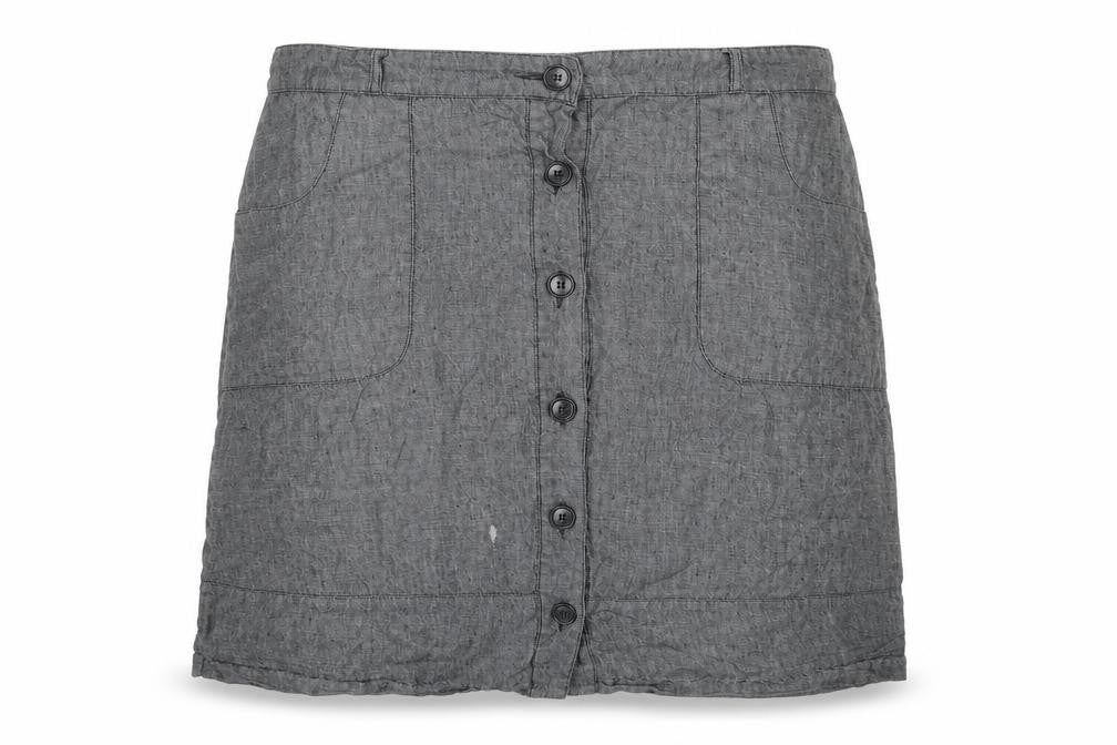 Front view of Laura Ashley Women's Grey Pencil Skirt, size 18
