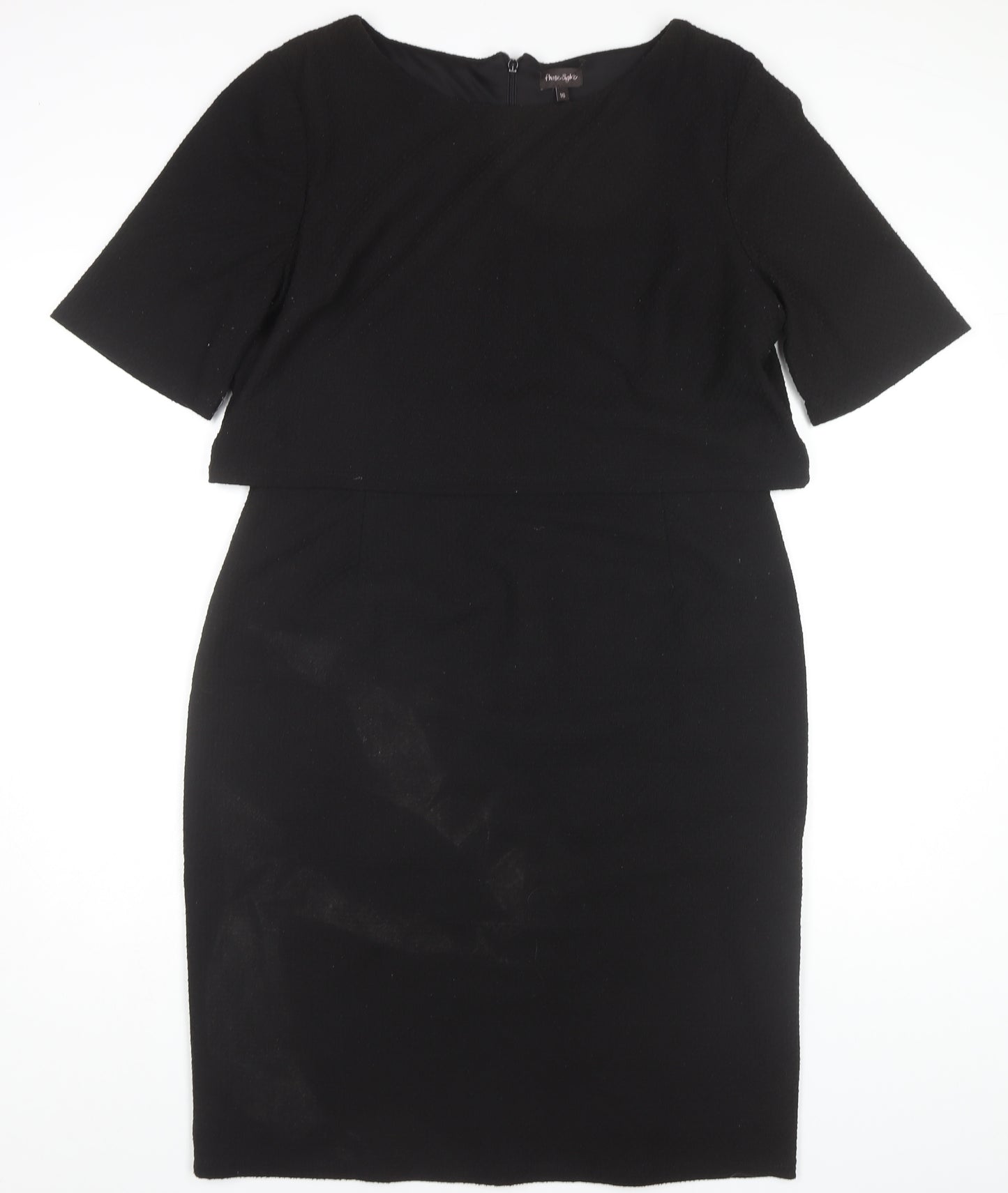 Phase Eight Women's Black Sheath Dress Size 16