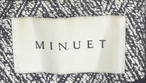 Minuet Women's Black Tweed Blazer, Size 8 - Elegant Business Chic