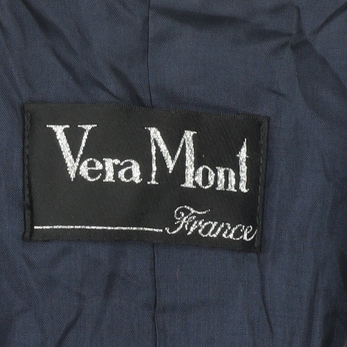 Vera Mont Women's Black Floral Blazer Size 10