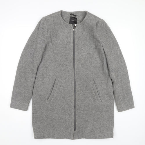 Next Women's Grey Wool Blend Coat Size 10