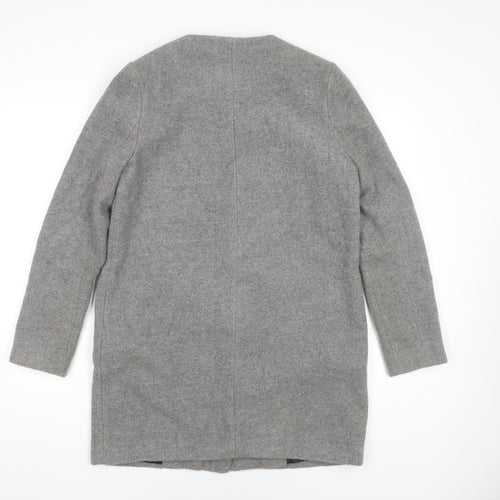 Next Women's Grey Wool Blend Coat Size 10