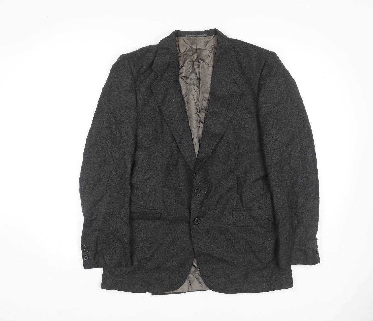 Jaeger Men's Grey Wool Blazer Size 48R Jacket