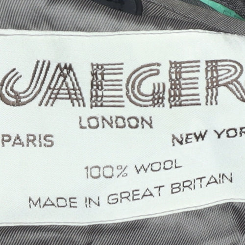 Jaeger Men's Grey Wool Blazer Size 48R Jacket