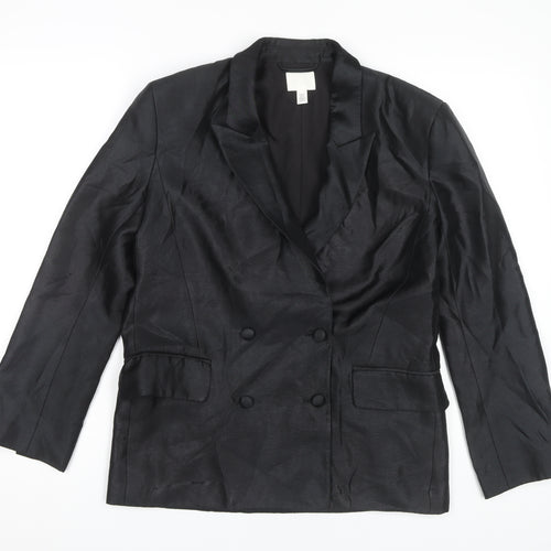 H&M Women's Black Blazer XS Regular Fit