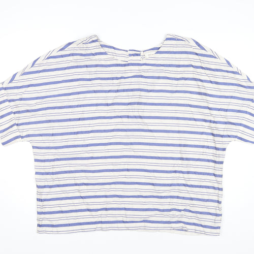 Per Una Women's Multicoloured Striped T-Shirt Size 18