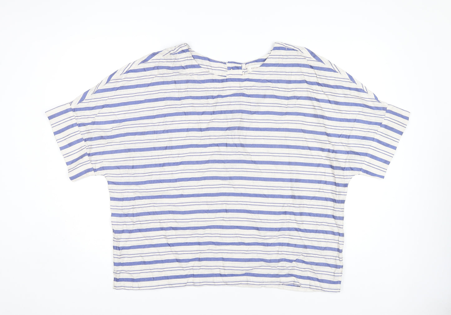 Per Una Women's Multicoloured Striped T-Shirt Size 18