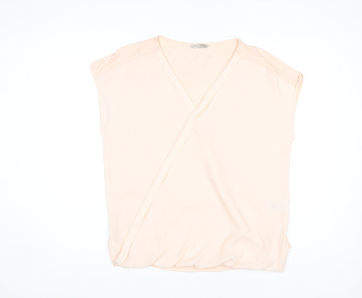Marks and Spencer Women's Pink Wrap Blouse Size 14