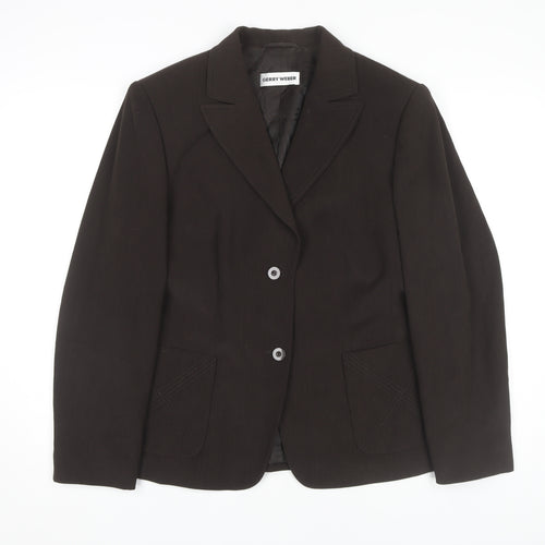 Gerry Weber Women's Black Blazer, Size 14, Regular Fit