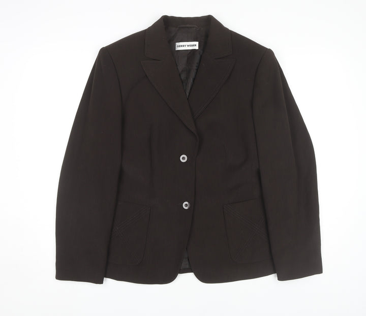 Gerry Weber Women's Black Blazer, Size 14, Regular Fit