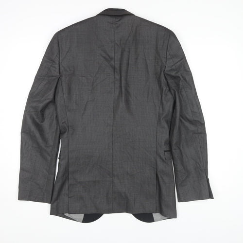 Next Men's Grey Blazer, Size 34, Regular Fit
