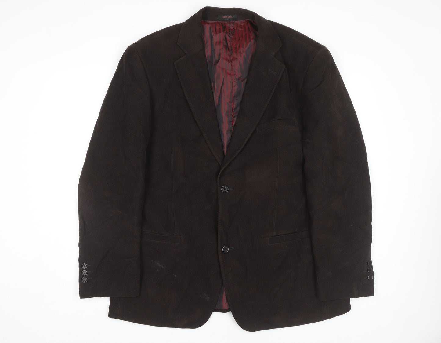 Florentino Men's Brown Cotton Blazer Jacket UK 44