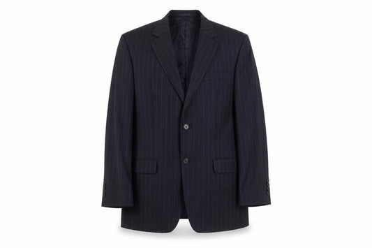 Jaeger Men's Blue Striped Blazer 40 Regular