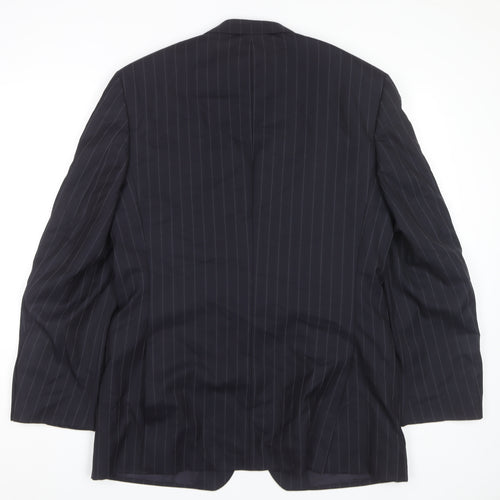 Jaeger Men's Blue Striped Blazer 40 Regular