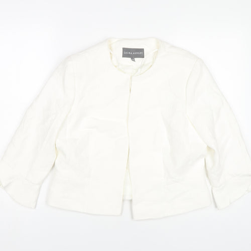 Laura Ashley Women’s White Cropped Casual Jacket