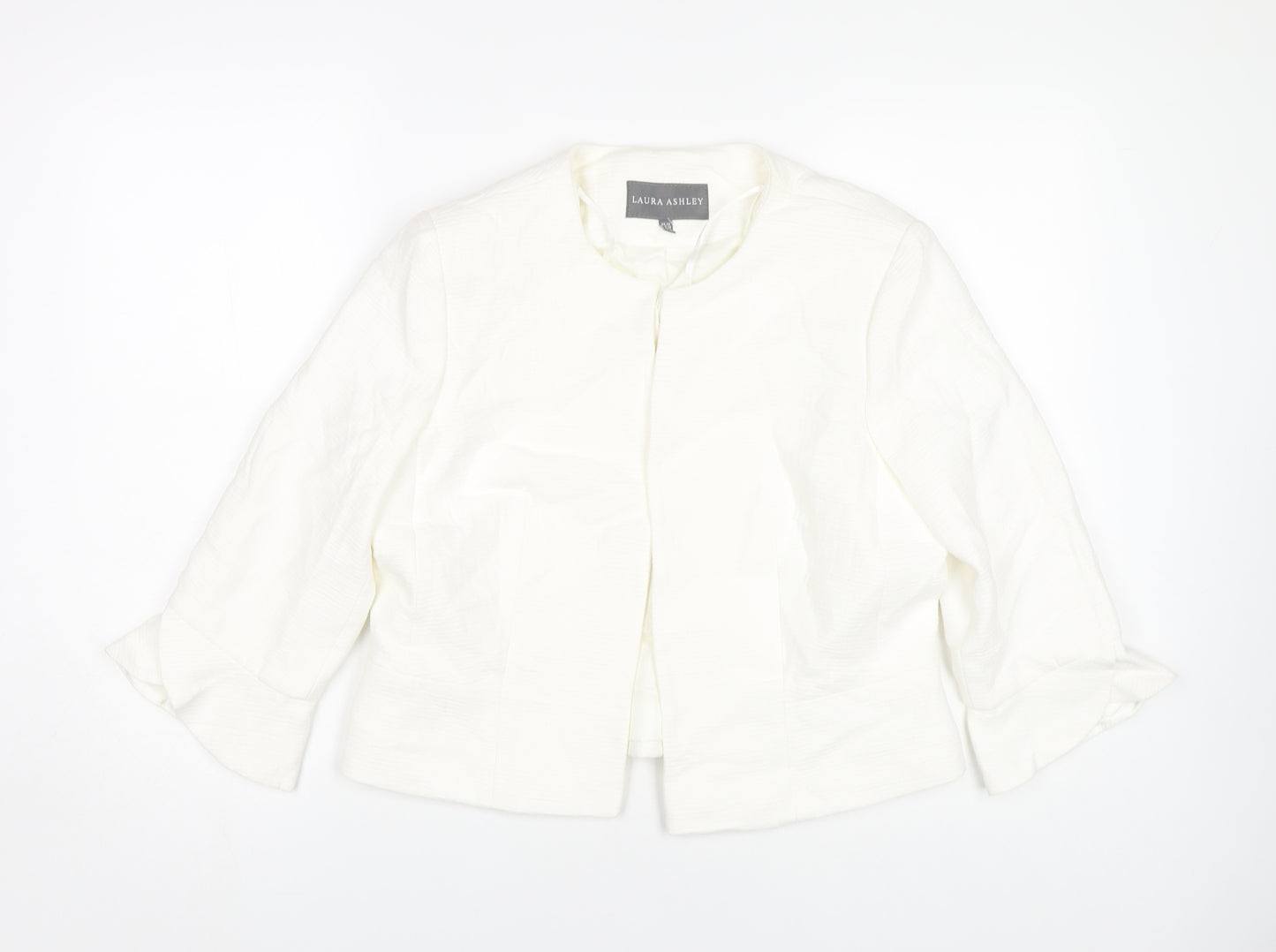 Laura Ashley Women’s White Cropped Casual Jacket