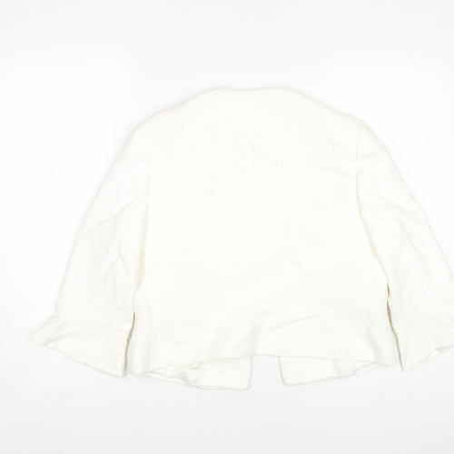 Laura Ashley Women’s White Cropped Casual Jacket