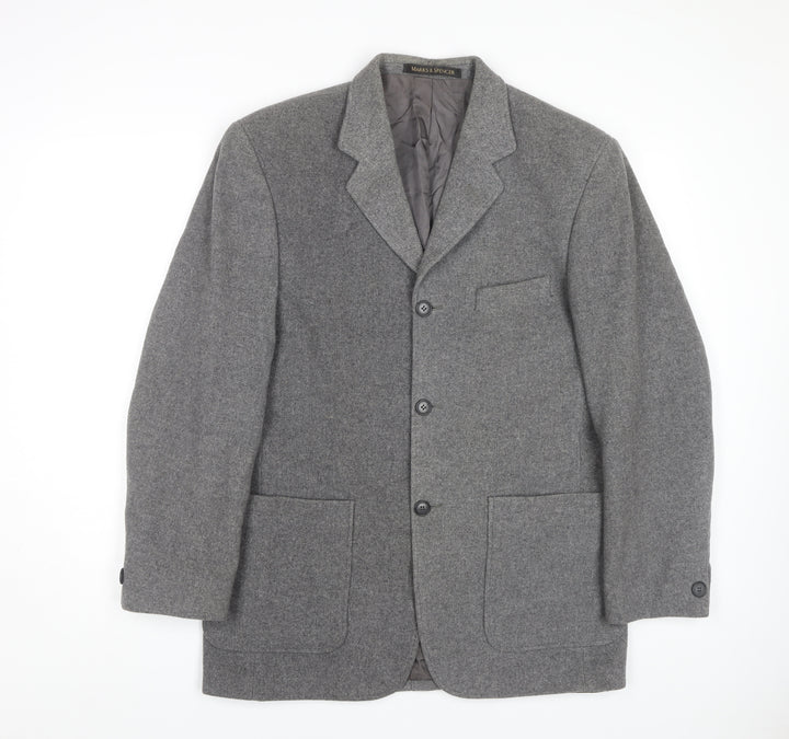 Marks and Spencer Men's Grey Blazer, Size M
