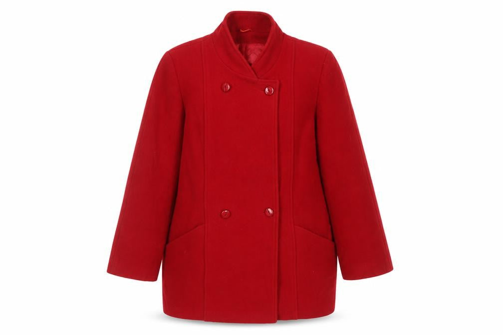 Debenhams Women's Red Wool Coat Size 14