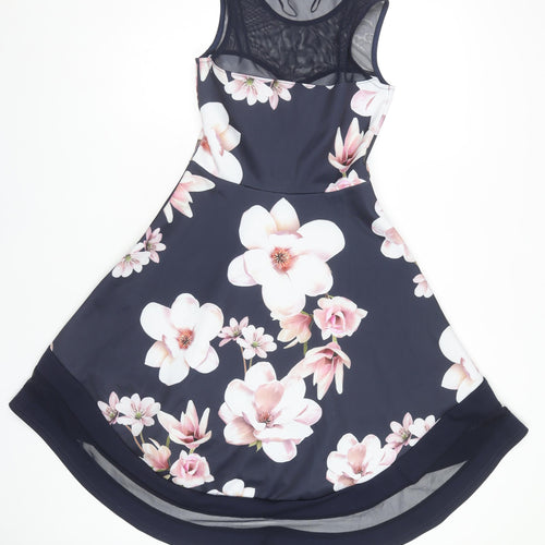 Quiz Women's Multicoloured Floral A-Line Dress, Size 8