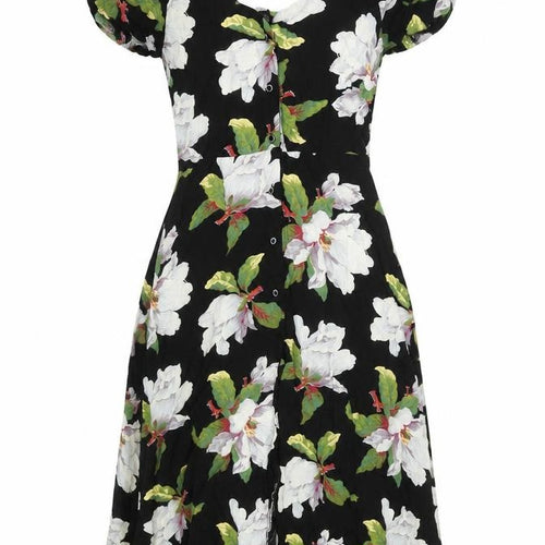Warehouse Floral Dress, Women, Black, Size 10, Casual Spring