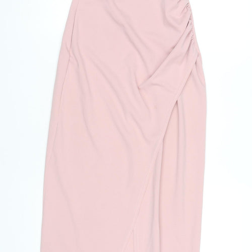 Quiz Women's Pink Off Shoulder Bodycon Midi Dress