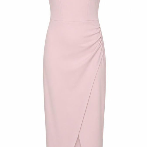 Quiz Women's Pink Off Shoulder Bodycon Midi Dress