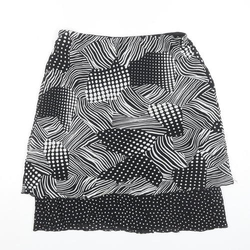 PequeSantino Women's Black Geometric Skirt Size 22